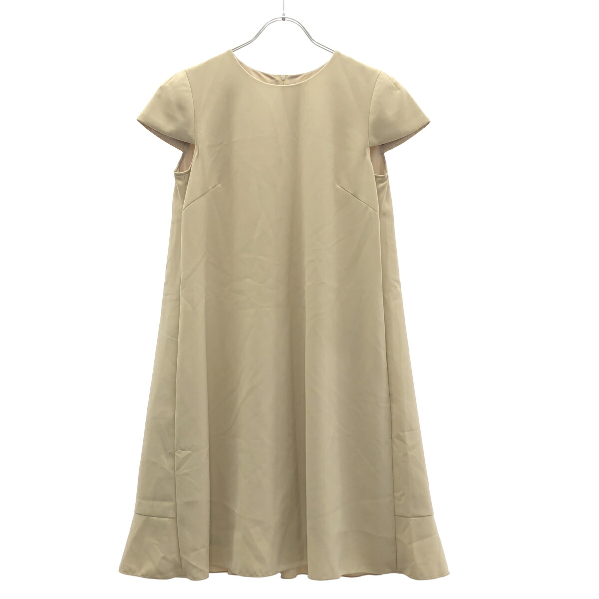 FOXEY NEWYORK フォクシー ニューヨーク ノースリーブポリエステルワンピース 37322-NA0FN129T ベージュ 38 【中古】 IT3D15TCMKIN|MODESCAPE 店