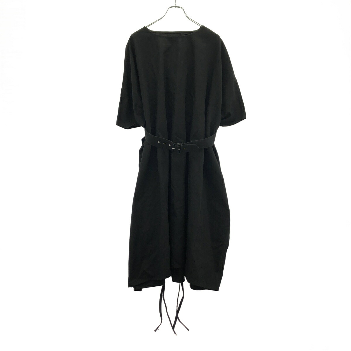 MM6 Maison Margiela  エムエムシックス 棲み家 マルジェラ 18AW ベルテッドワイドワンピース S32CT0989 黒いこと S 【中古】 ITRQWW5NQHUP
