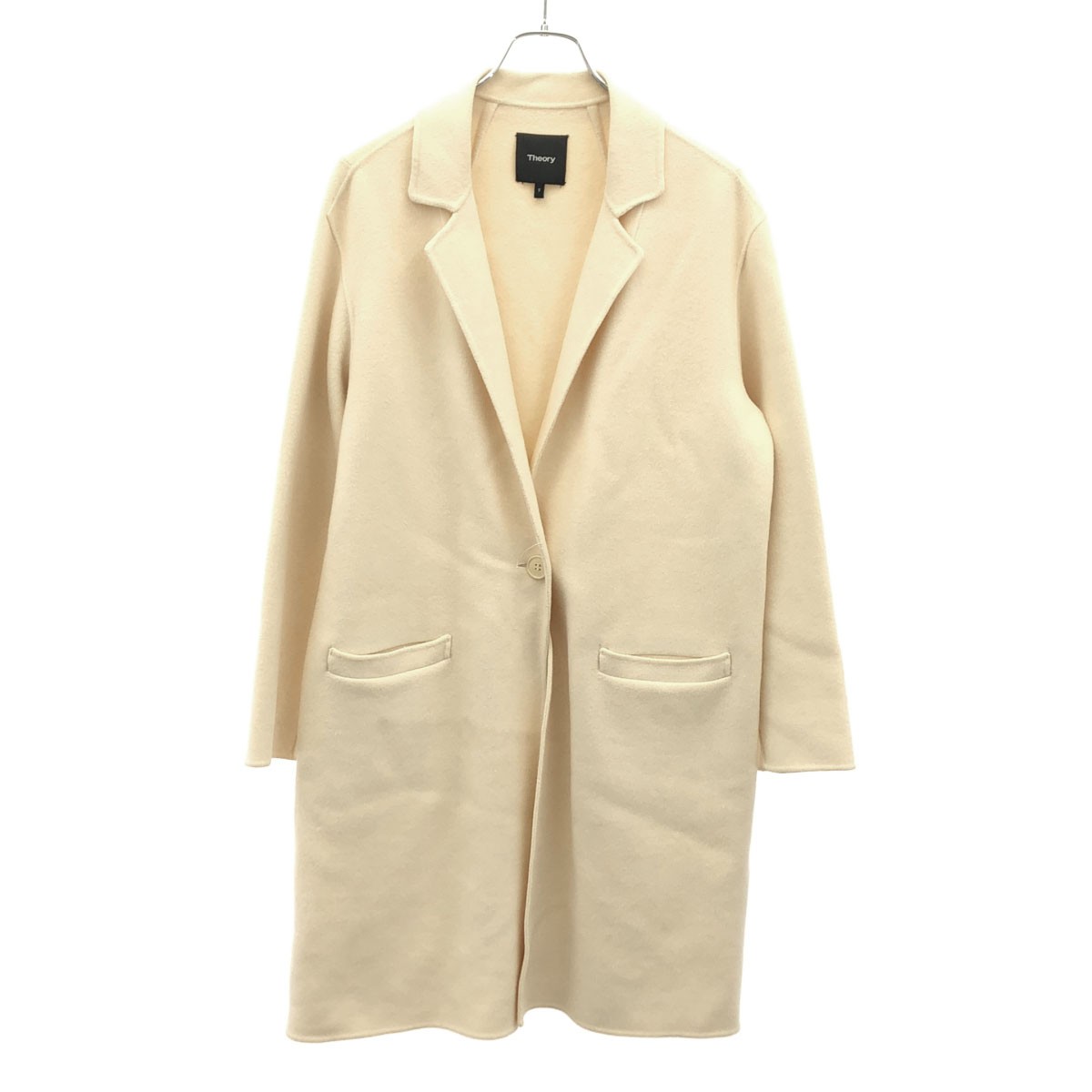 theory 行動論理 ウールカシミヤチェスターコート 01-6309607-110-902 象牙色系 S 【中古】 ITIY80KAAG5U