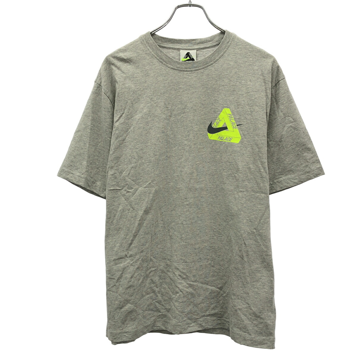 PALACE SKATEBOARDS×NIKE パレススケートボーズ ナイキ TRI SWOOSH T-SHIRT 刷り上げるティーシャツ  薄墨色 M 【中古】 ITVSLOTSLBSG