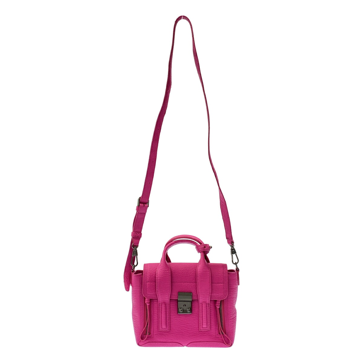 3.1 Phillip Lim スリーワンフィリップリム PASHILI MINI SATCHEL パシュリミニサッチェルショルダーバッグ  サクラ色  【中古】 ITRKT2X7RA2O