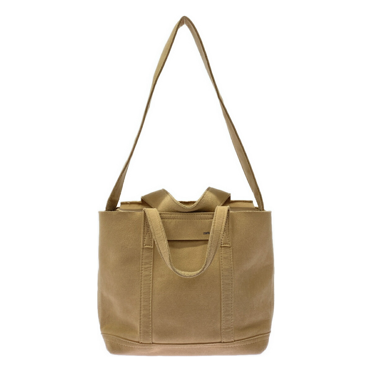zattu ザッツ NEPPA マイクロファイバースウェードショルダーバッグ ベージュ 【中古】 ITG7FS43TJA4|MODESCAPE 店