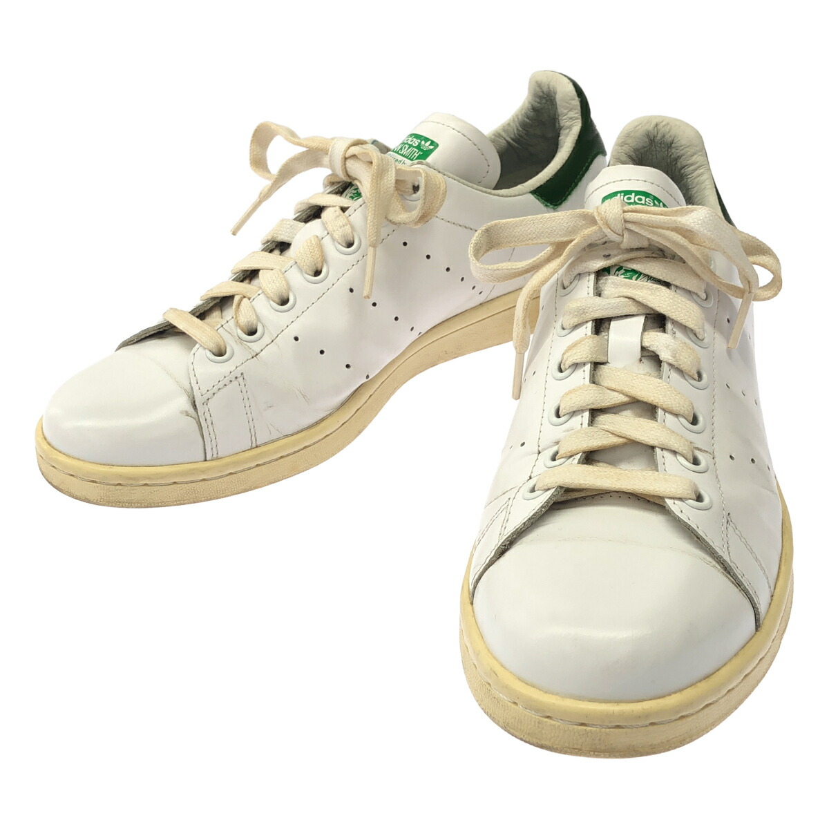 adidas アディダス Stan Smith スタンスミス ガラスレザースニーカー B24364 ホワイト 27.5cm 【中古】 ITJJOGPN08LV