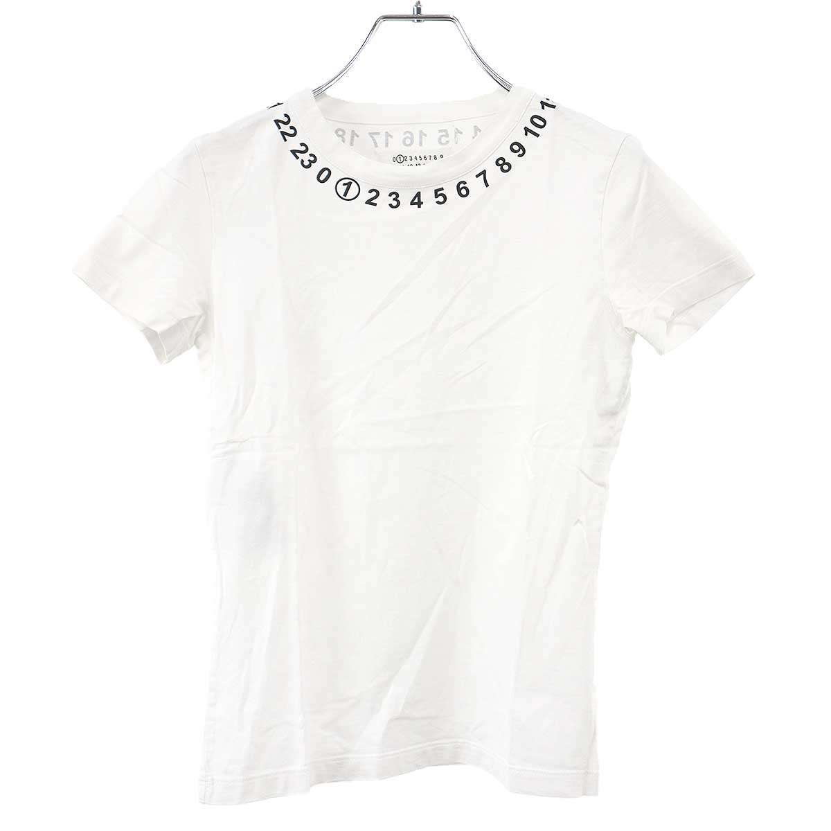 Maison Margiela 1 棲み家 マルジェラ 19SS 暦ロゴタイププルオーバー S51GC0434 白いこと XS 【中古】 ITASA2D74KP8