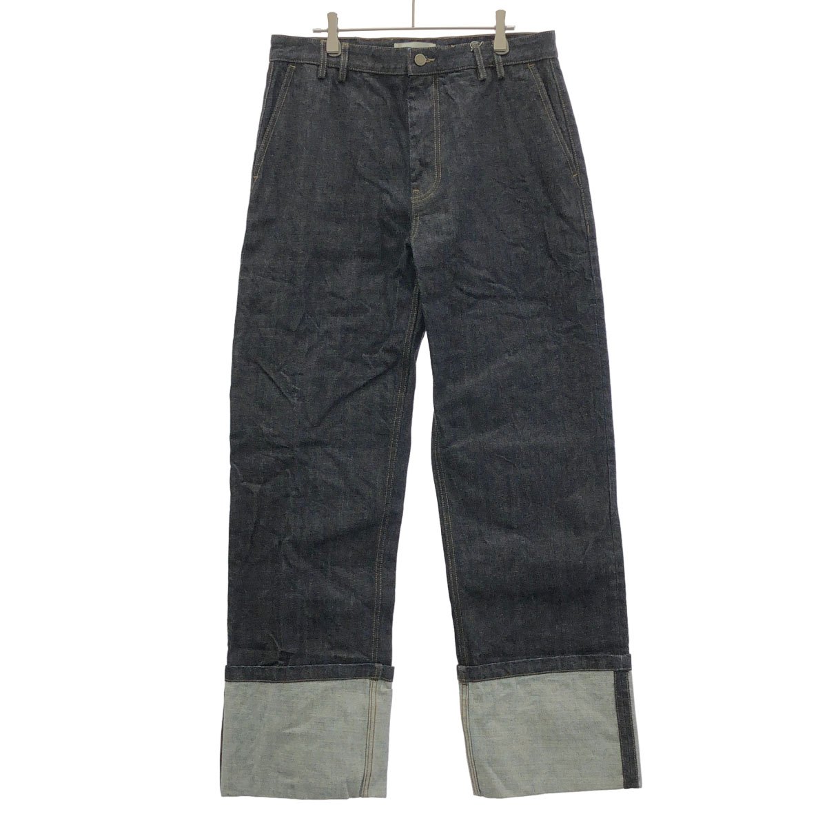 ENTIRE STUDIOS エンタイアスタジオ 25AW CUFF JEAN RAW ジーンズズボン下 ESM-W25-11011-RA インディゴ L 【中古】 ITC8QFJHSB78