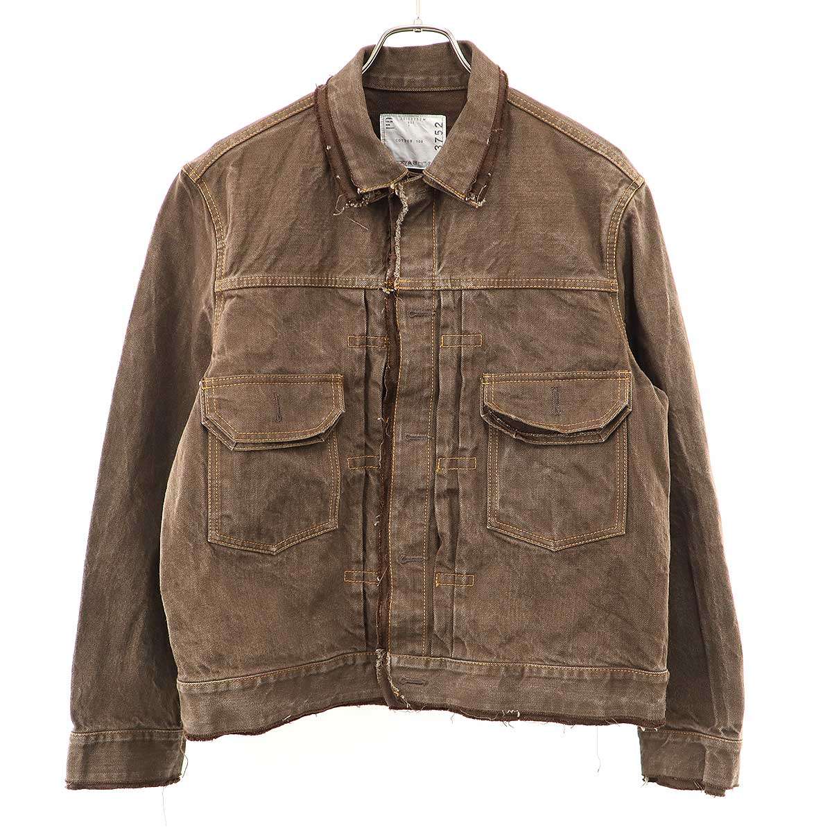 sacai サカイ 25AW Denim Jacket ジーンズ上衣 25-03752M 赤銅色 1 【中古】 ITWVXPI4P4OA