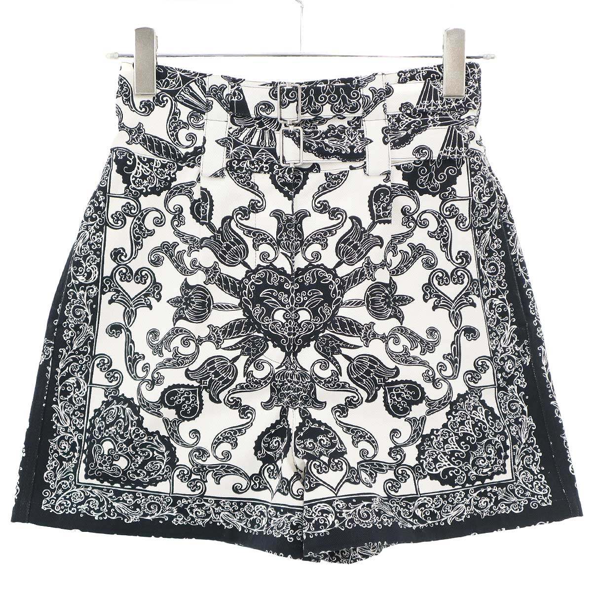 Christian Dior ディオール 22AW シェモア バンダナプリントショートパンツ 317P52A3461 白いこと F34 【中古】 IT1WW6HJGF5U