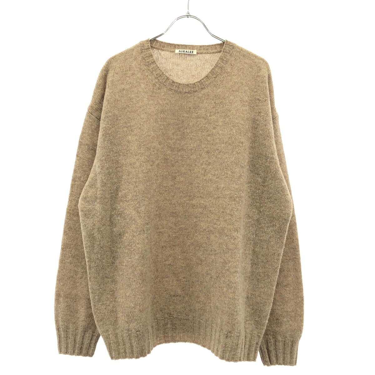 AURALEE オーラリー 24AW SHETLAND WOOL CASHMERE KNIT P/O ウールカシミヤニットプルオーバー A24AP02SC ベージュ 4 【中古】 ITPDX9T98JJ8