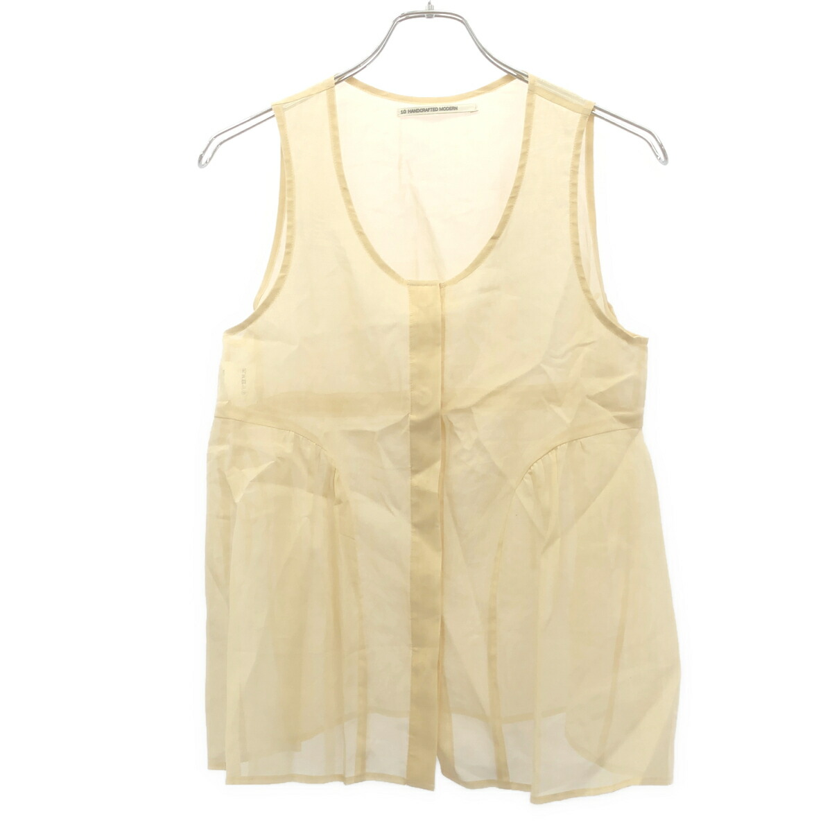 TENNE HANDCRAFTED MODERN 拾 ハンドクラフテッドモダン ORGANZA VEST より良い  ベージュ F 【中古】 ITAQ3IYXUIRS