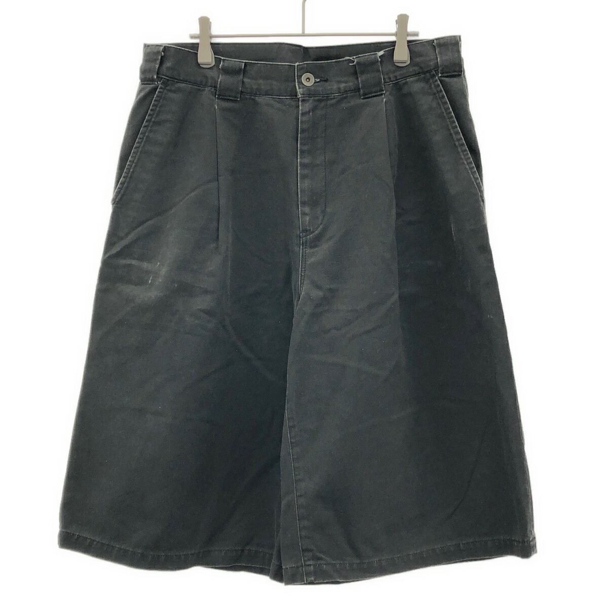 kiivu キフ SHORT PANTS - Pigment Print Chino Cloth 遊撃手ズボン下 K112511024 黒いこと L 【中古】 IT85K73UW8X4