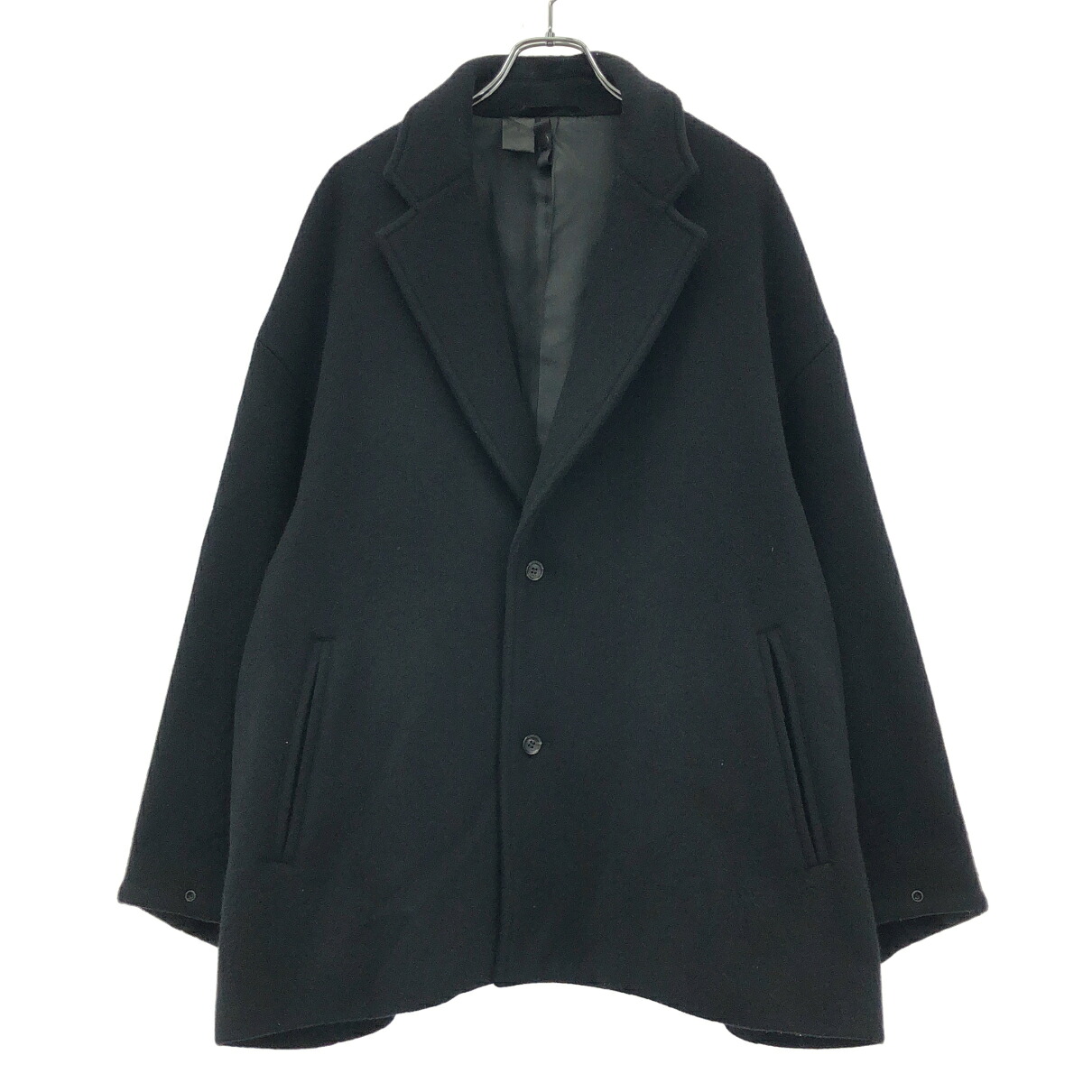 N.HOOLYWOOD エヌハリウッド 21AW CHESTER FIELD COAT 遊撃手厚地の外套 2212-C002-007 黒いこと 38 【中古】 ITXNRSNFWVWY
