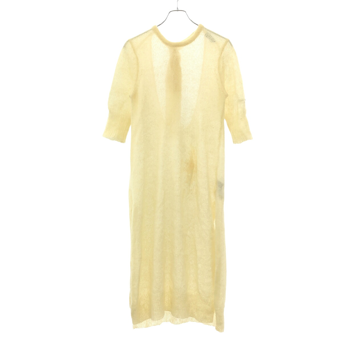GANNI ガニー モヘアニットワンピース  象牙色 M 【中古】 ITGLD4QIT0O4