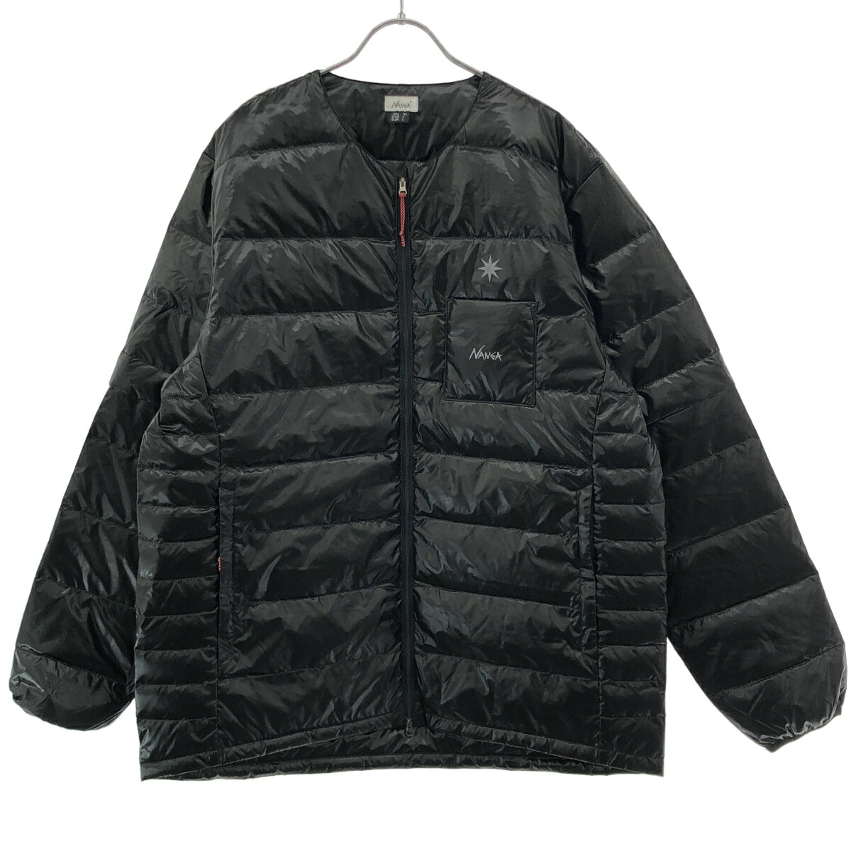 NANGA&times;GDC ナンガ ジーディーシー INNER DOWN CARDIGAN ダウンカーディガン ブラック XL 【中古】 ITDE04HAE785｜MODESCAPE 店