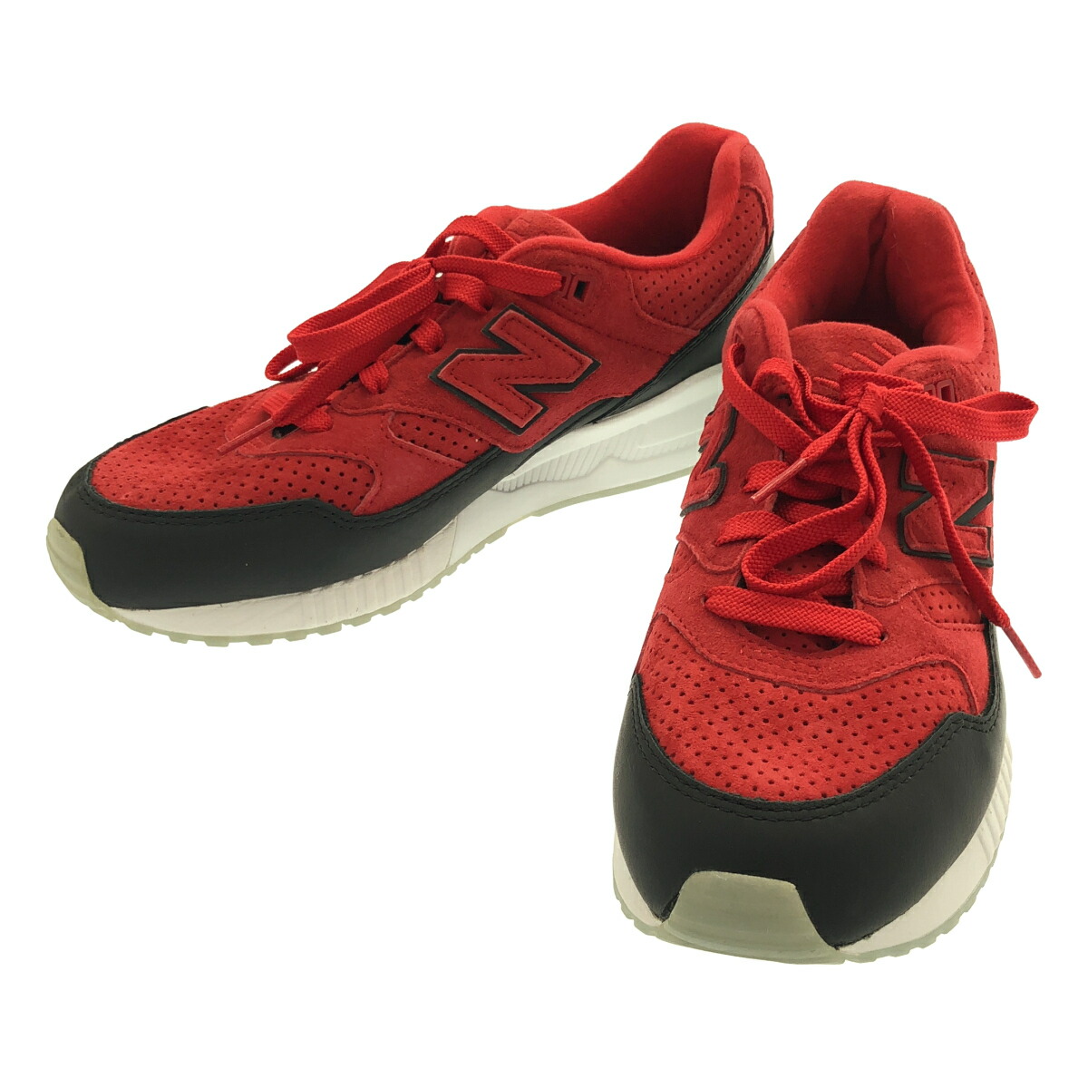 NEW BALANCE ニュー平衡にする M530CBB Suede Red Black スニーカー  赤いこと 27.5珊 【中古】 ITSVWSJBRXLI