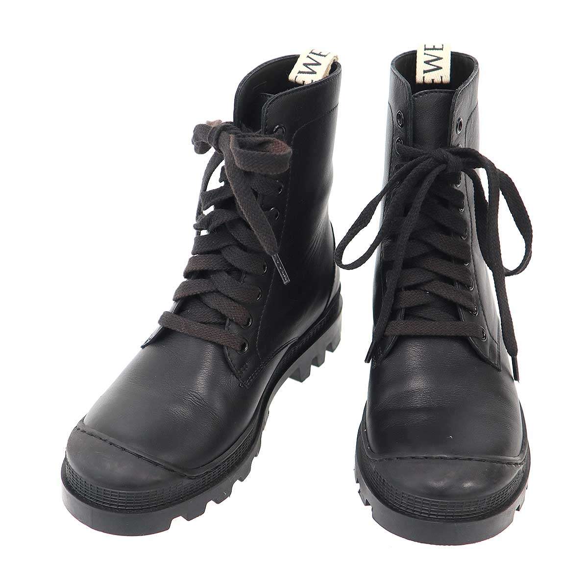 LOEWE ロエベ レーズアップレザーブーツ 592004 ブラック 37 【中古】 ITGENML626C8|MODESCAPE 店