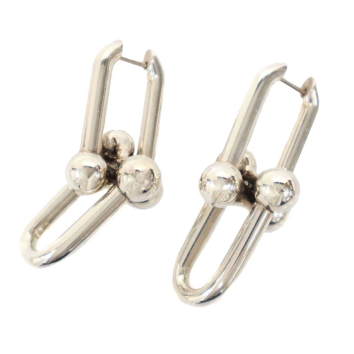 TIFFANY&Co ティファニー ハードウェア エクストララージ リンク ピアスセット シルバー 【中古】 ITLAJYL22XOM｜MODESCAPE 店