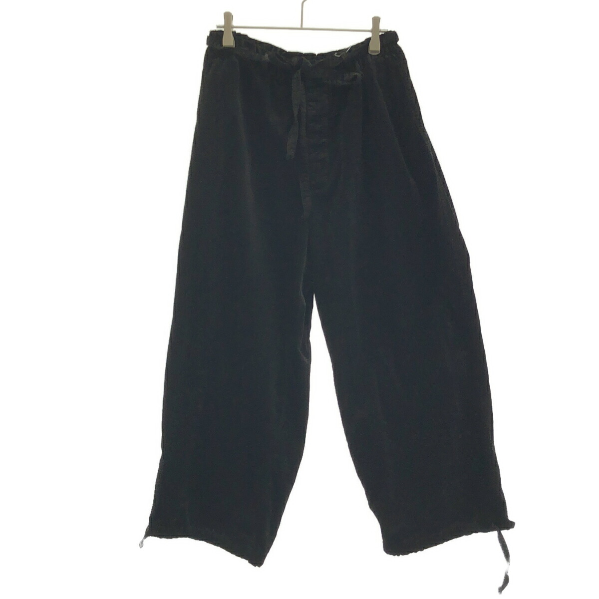 TOUJOURS トゥジュー String Belt Trousers 天鵝絨ズボン下 TM41AP03 黒いこと 2 【中古】 ITHB0MRJPYGO パンツ-レディースファッション-ボトムス