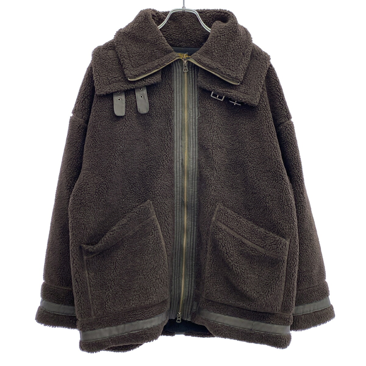 ego tripping エゴトリッピング BOA FLIGHT COAT ボアフライトコート 613510 ブラウン 48 【中古】 IT1BYZ6FAVZG｜MODESCAPE 店