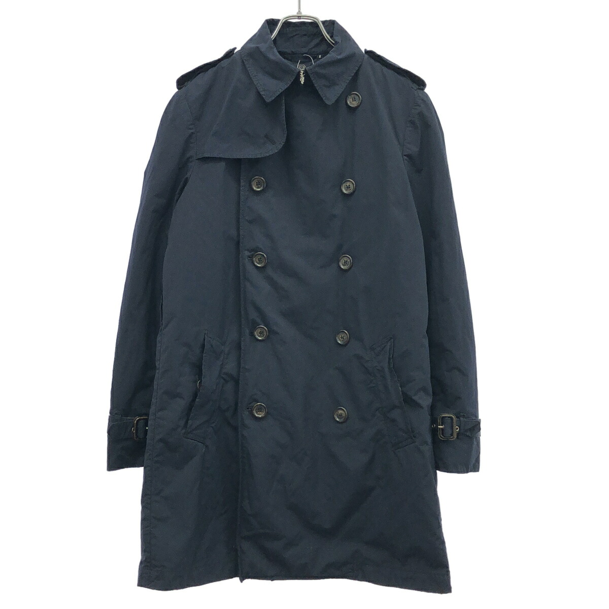ASPESI アスペジ ラインドライブ付き添い人トレンチコート 4118/1024 米国海軍 S 【中古】 ITUBR0EBY8BQ