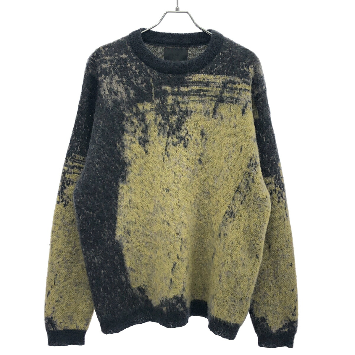 YOKE ヨーク 24AW JACQUARD MOHAIR SWEATER モヘアニットセーター YK24FW0815S 薄墨色系 黄色系 3 【中古】 ITX8AKHTTEKG