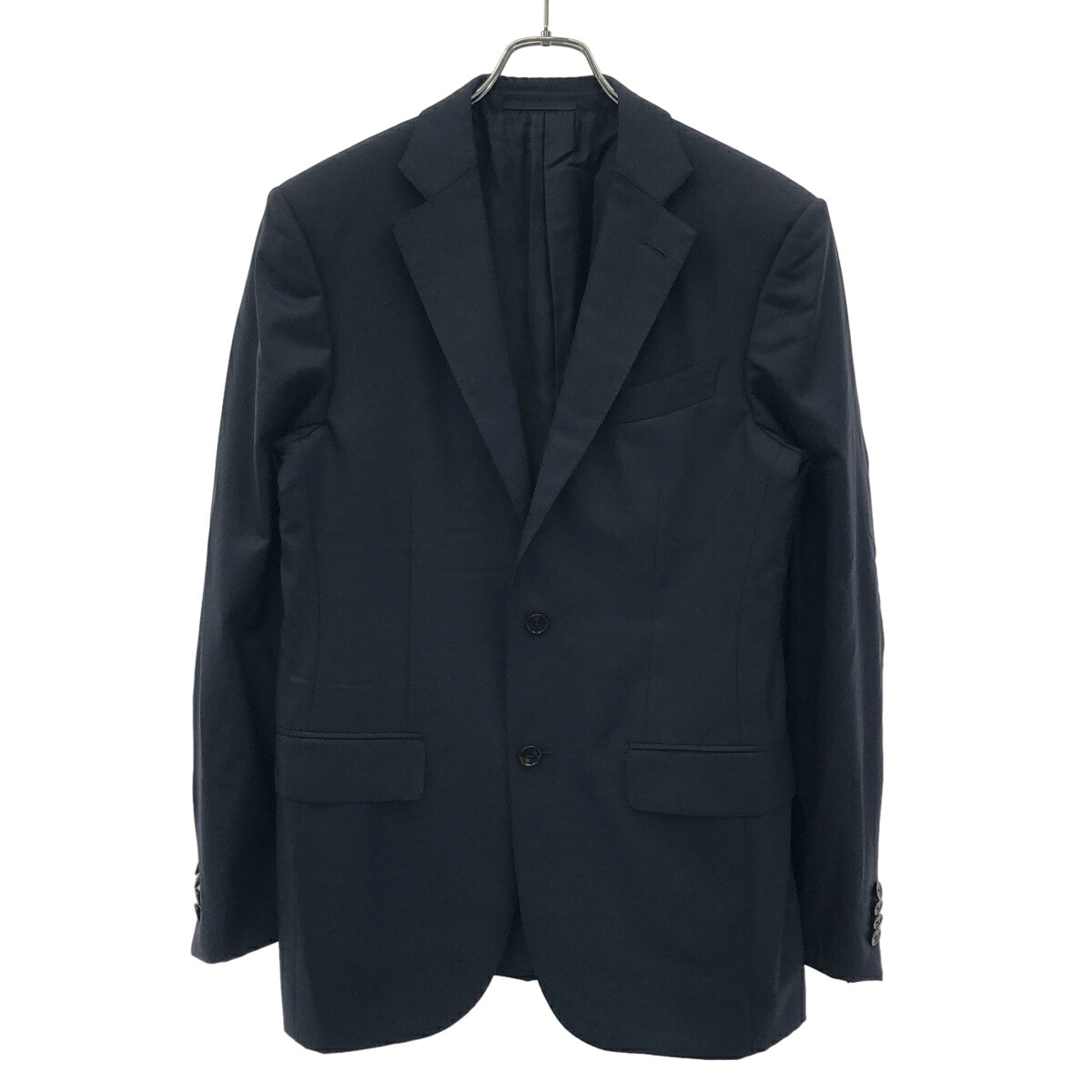 Ermenegildo Zegna エルメネジルド ゼニア 15 milmil 15 羊毛2B上衣\u0026スラックスズボン下 セットアップ背広 0CS043 22122B 米国海軍 48 【中古】 ITDCUSSJXX7V