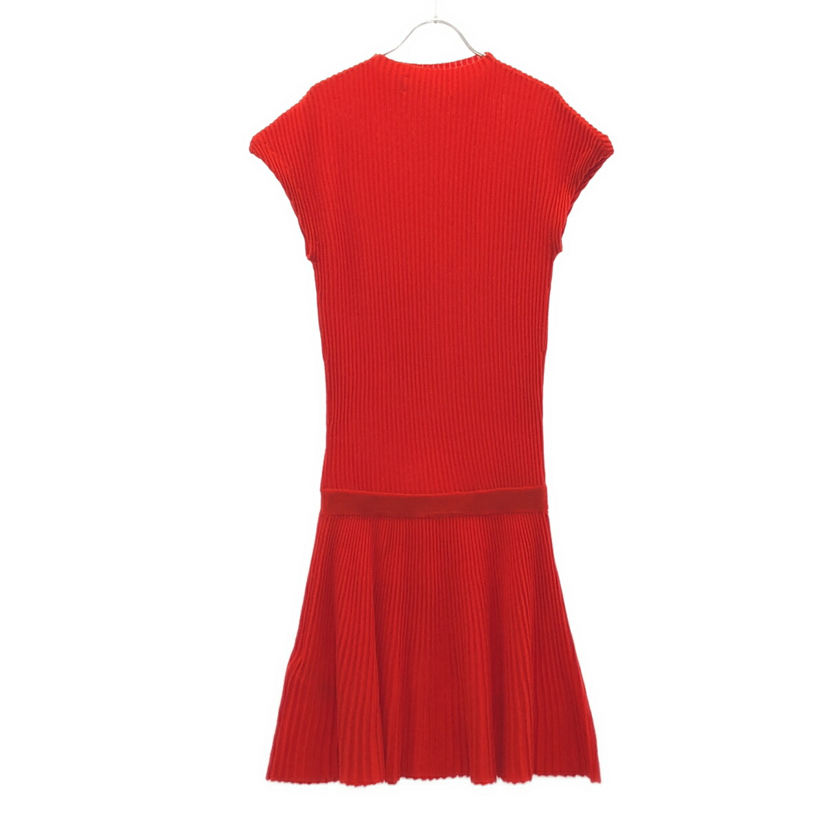 Victoria Victoria Beckham  ヴィクトリアヴィクトリアベッカム リブニットノースリーブワンピース  赤いこと UK4 【中古】 ITR62KWQYAZ4