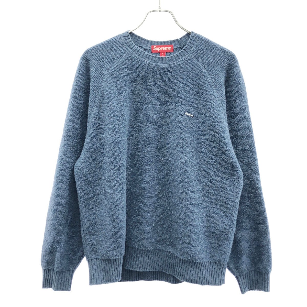 Supreme シュプリーム 24AW Terry Small Box Sweater Blue 編み物プルオーバー  青碧 M 【中古】 ITPFI5UVFLNM