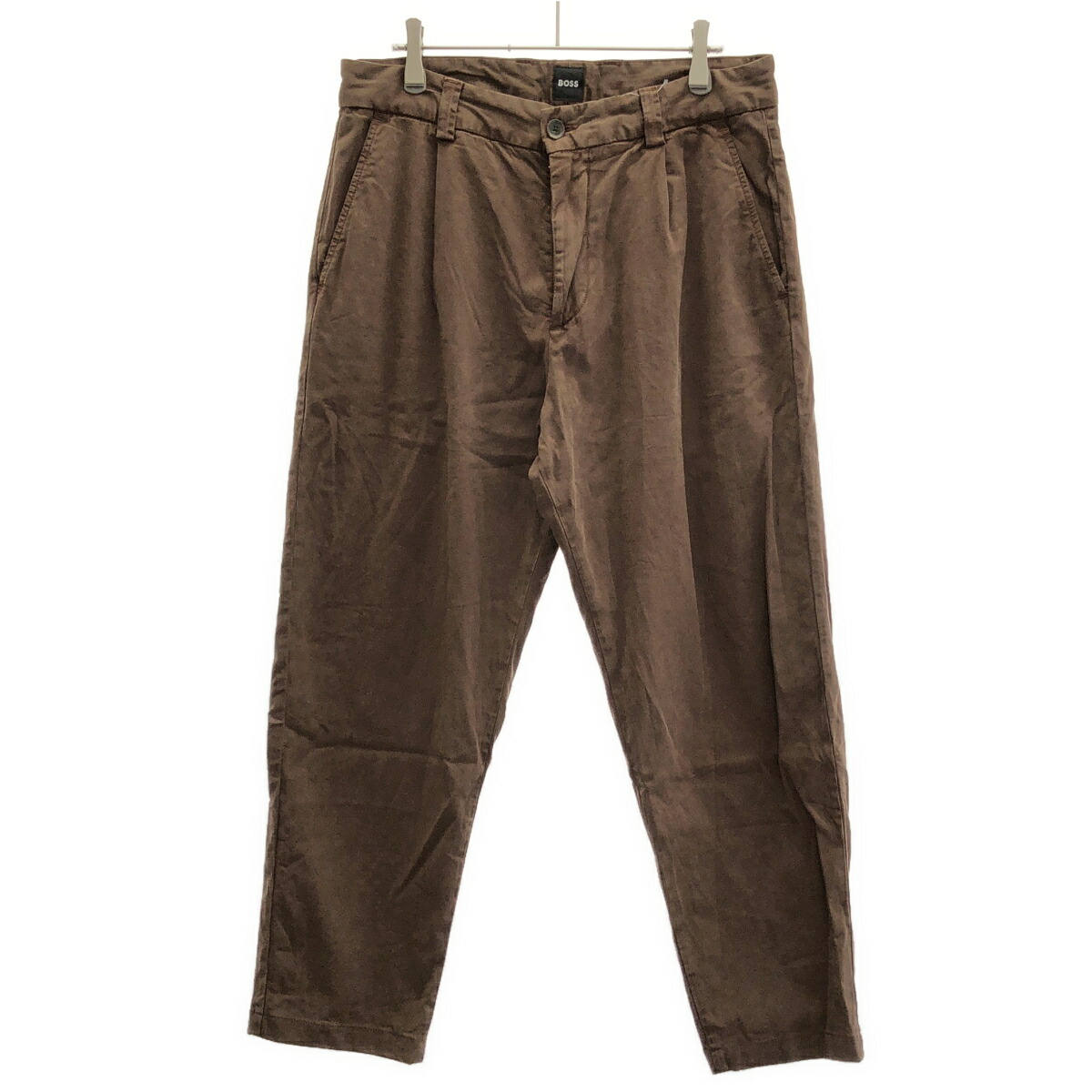 HUGO BOSS ヒューゴ 主任者 テーパードフィットパンツ 50538059 赤銅色 46 【中古】 ITH81ALZYN76