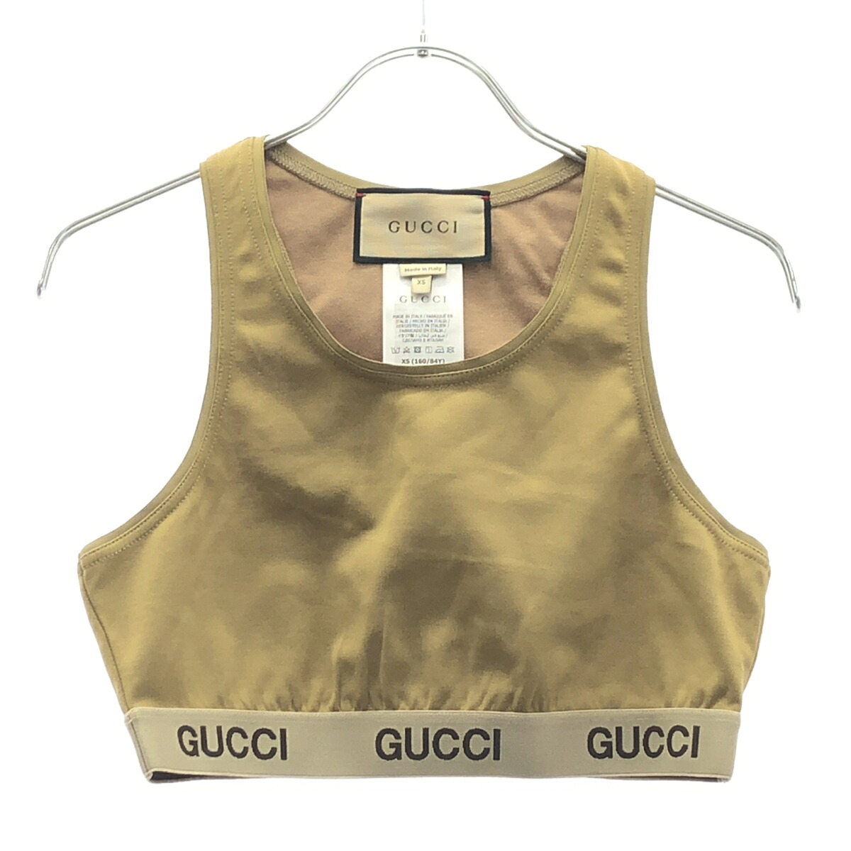 GUCCI グッチ タンクトップ フィットネスウェア 672401 XJD56 ブラウン XS 【中古】 ITD254J8D6TT｜MODESCAPE 店 10,882円