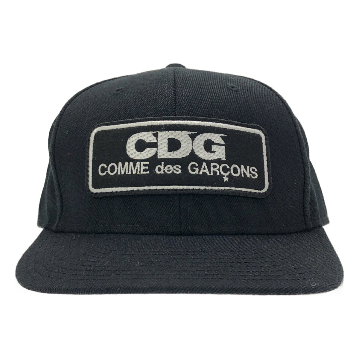 CDG by COMME des GARCONS シーディージーバイコムデギャルソン LOGO PATCH CAP ロゴパッチキャップ SZ-K601 黒いこと - 【中古】 IT5BMB1GGO08