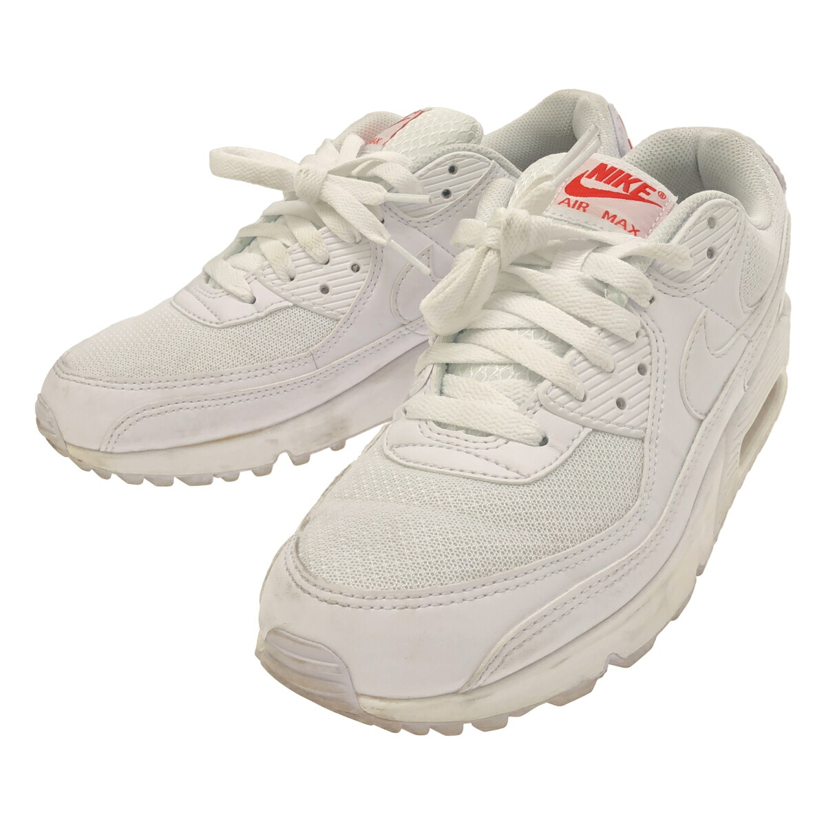 NIKE ナイキ AIR MAX 90 WHITE LIGHT CRIMSON スニーカー DM0029-118 白いこと 27珊 【中古】 ITGXV9NQY93G