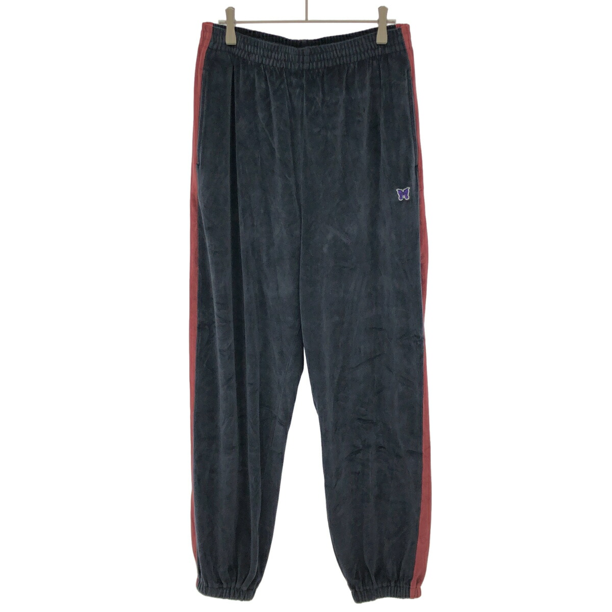 Needles ニードルズ 25AW Side Line Sweat Pant - C/PE Velour 貨物自動車ズボン下 RW339 米国海軍 赤いこと S 【中古】 ITDZYGLJAF18