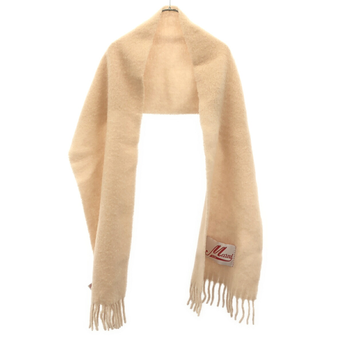 MARNI マルニ 23AW 大判フリンジストール SCM0059Y0 サクラ色系 - 【中古】 ITRV6UIEWAXA