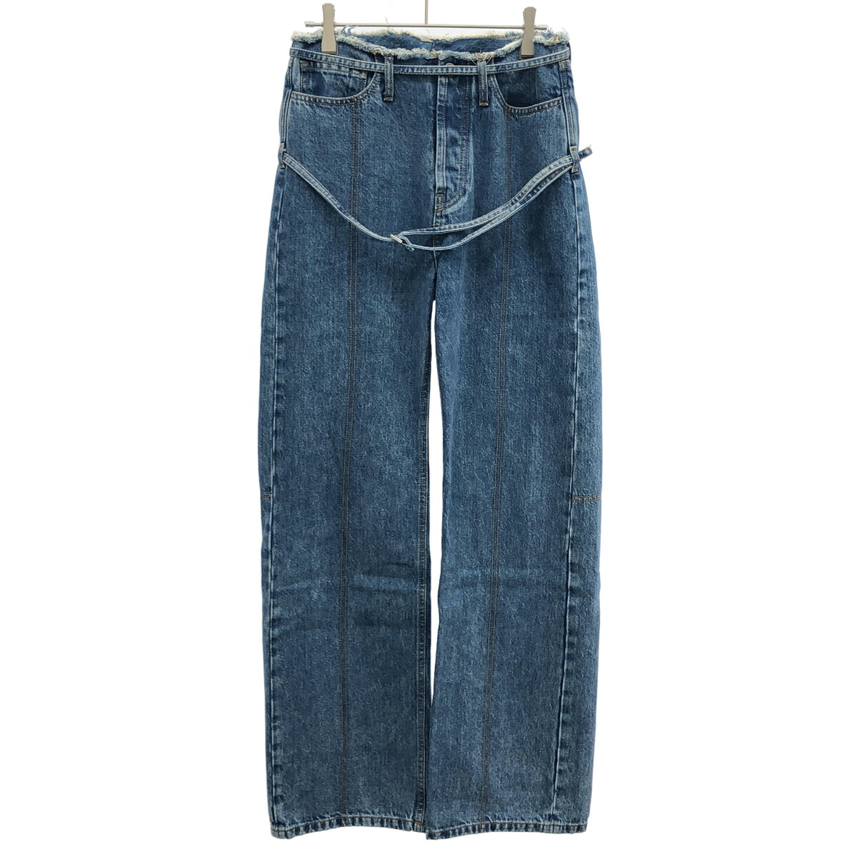 JACQUEMUS ジャックムス 23AW BELTED DENIM PA LE DE NIMES CARACO カラコデニムパンツ 233DE023-1015-31A インディゴ 24 【中古】 ITAHHS2FJ93Q