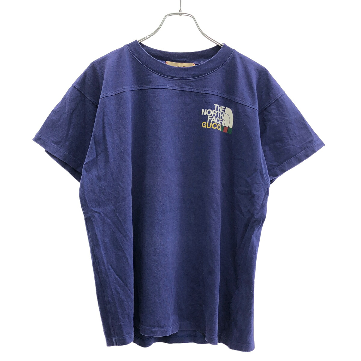 GUCCI×THE NORTH FACE グッチ 北の方人間の顔 うしろ側刷り上げるプルオーバー 671443 XJDRB 米国海軍 XS 【中古】 ITNIQ25611LW
