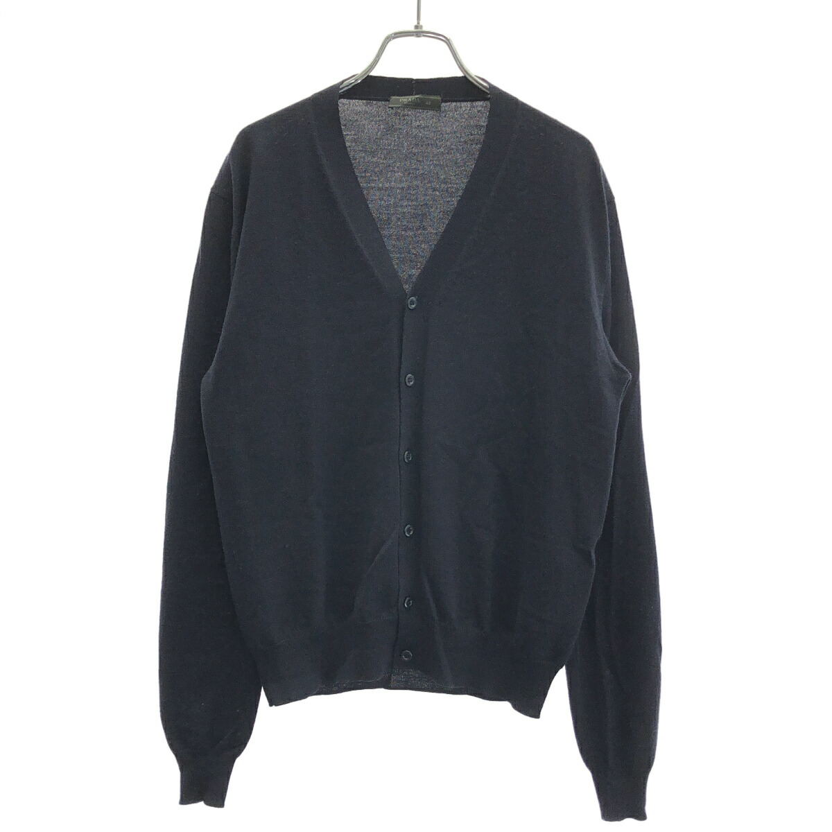 PRADA プラダ ウールニットカーディガン  米国海軍 48 【中古】 ITRF9XSNXHZC