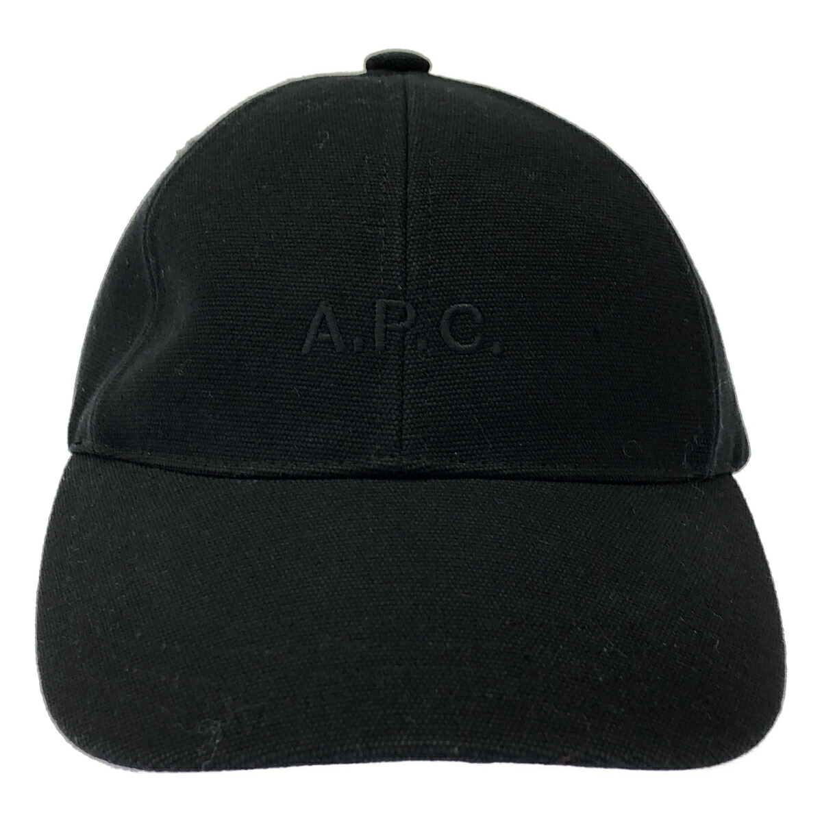 A.P.C アーペーセー ロゴエンブロイダリーキャップ  黒いこと 56 【中古】 IT1C5NO36TTA