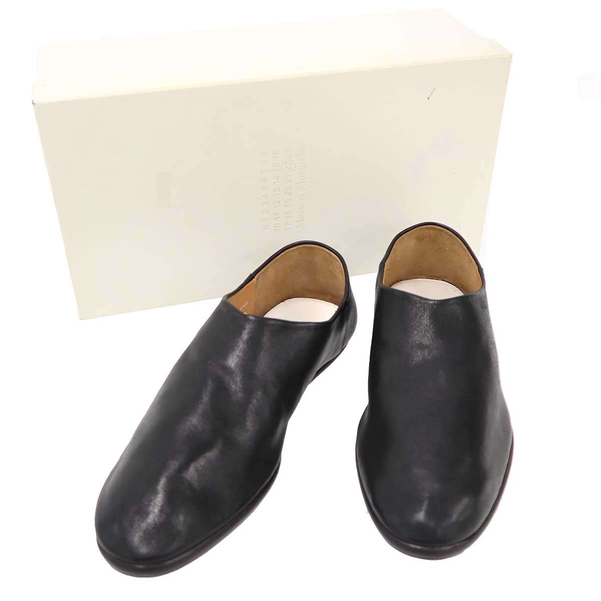 Maison Margiela 22 住み家 マルジェラ バブーシュ レザースリッポン S37WR0103 黒いこと 42 【中古】 IT9VYIBDGSA4