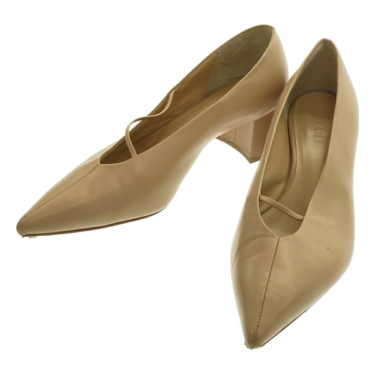 CLANE クラネ LINE STRAP PUMPS パンプス 10115-8402 ベージュ 37 【中古】 IT0O64007PQG｜MODESCAPE 店