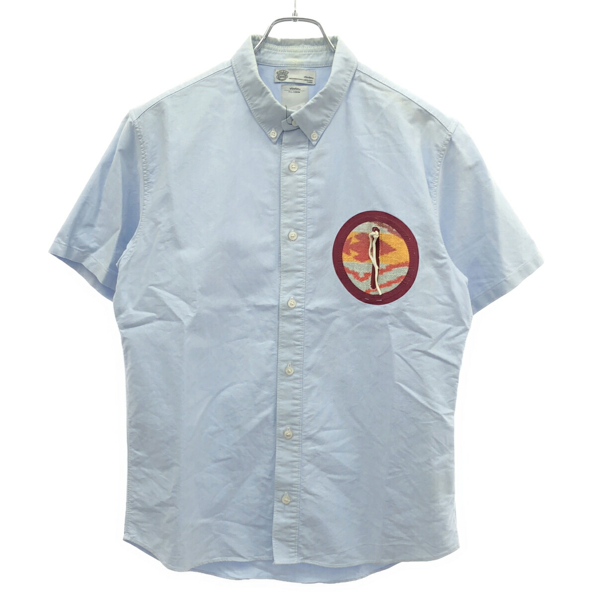 visvim ビズビム MESA WELD SHIRT S/S ショートスリーブシャツ VS0001711 青色 M 【中古】 IT06QVW27YD1