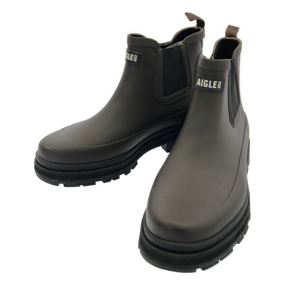 AIGLE エーグル 側面ゴア レインブーツ FS9457 赤銅色 41 【中古】 ITODMRYLSOCO