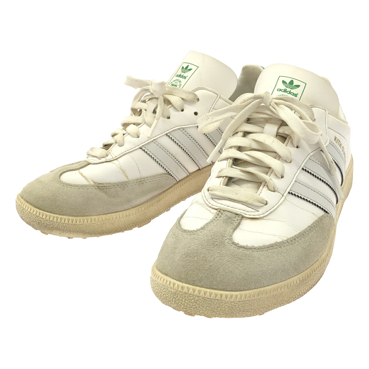adidas Originals by KITH アディダスオリジナルス バイ 口吸い Samba Golf Classic White サンバ ゴルフ スニーカー IG5711 白いこと×緑であること 27糎 【中古】 IT31QK23CZWG