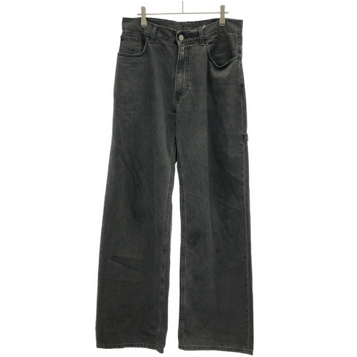 1017 ALYX 9SM 蟻クス Buckle Jeans バックルワイドレッグデニムパンツ  黒いこと S 【中古】 ITEBYHR2V96C