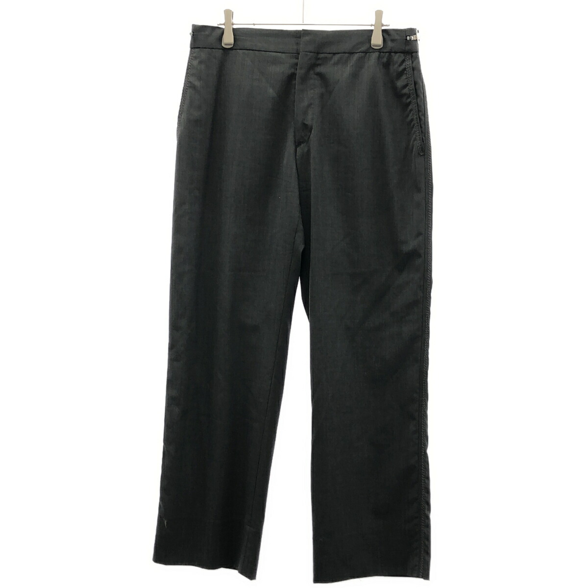 VALENTINO ヴァレンティノ サイドステッチウールスラックスパンツ  薄墨色 48 【中古】 ITB1AN89E5PX