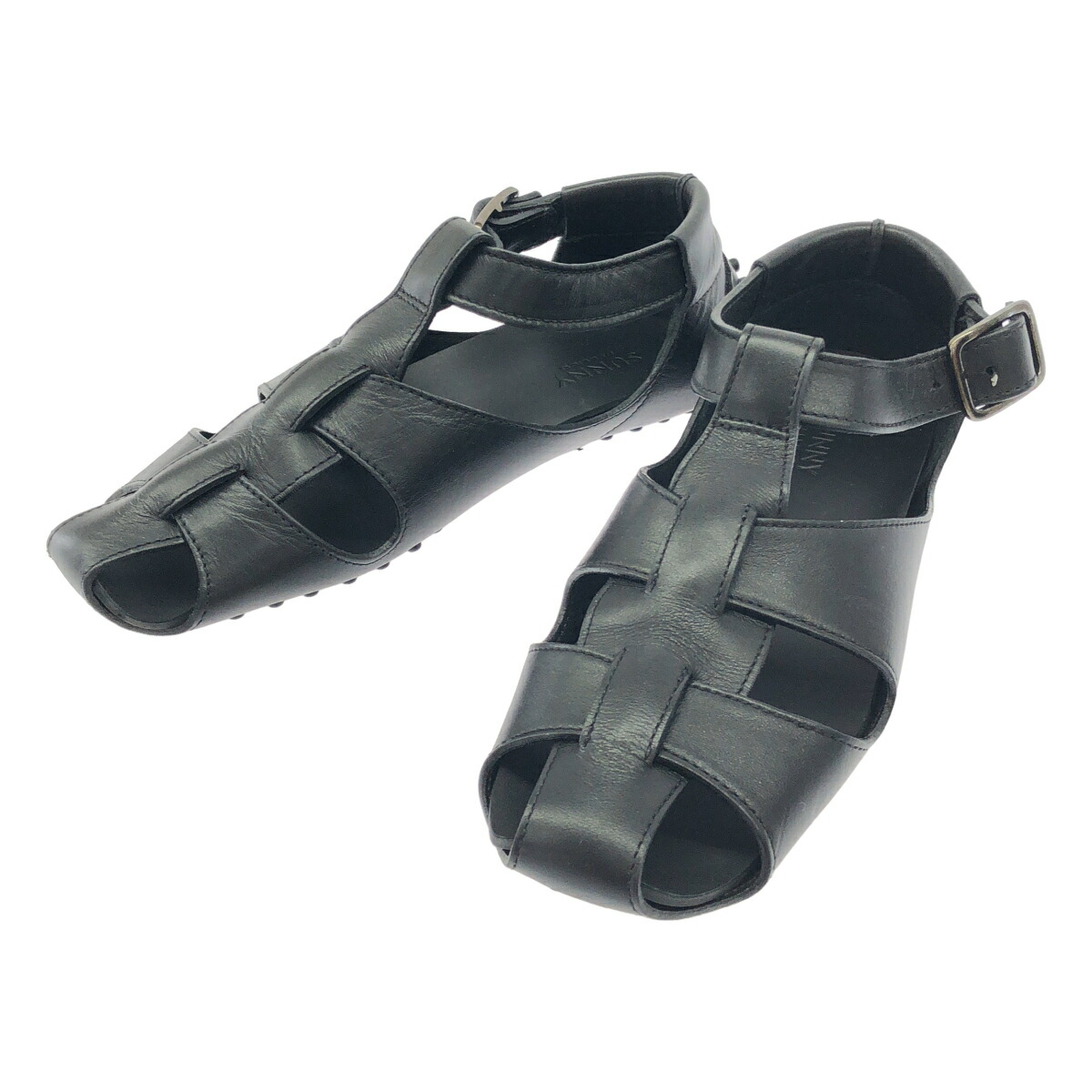 PELLICO SUNNY ペリーコサニー グルカサンダル PG23-2003 黒いこと 37 【中古】 IT5V2KBDWQRU