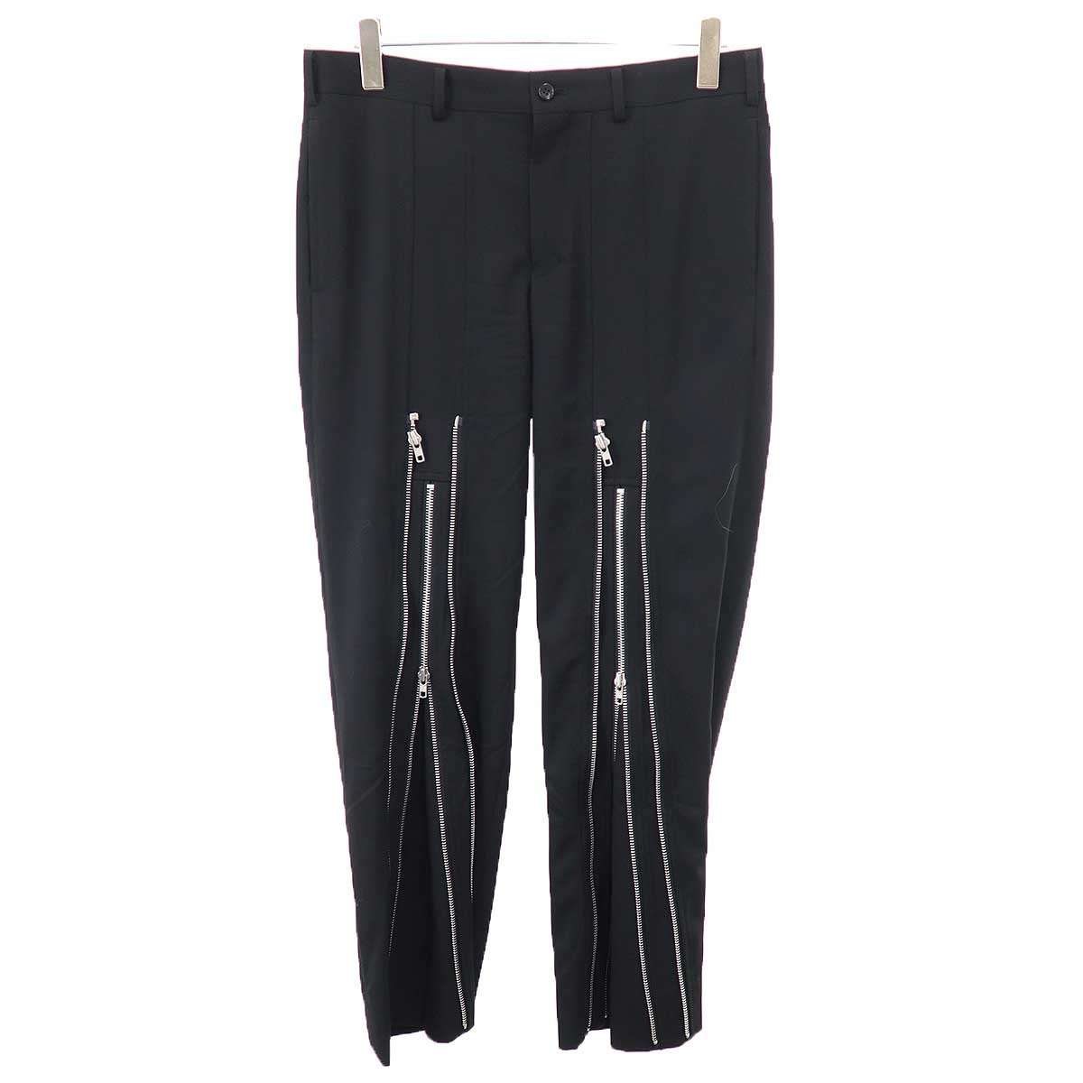 COMME des GARCONS HOMME PLUS コム デギャルソンオムプリュス 26SS マルチジップウールパンツ PQ-P054 黒いこと L 【中古】 ITDUNCKEUX5G