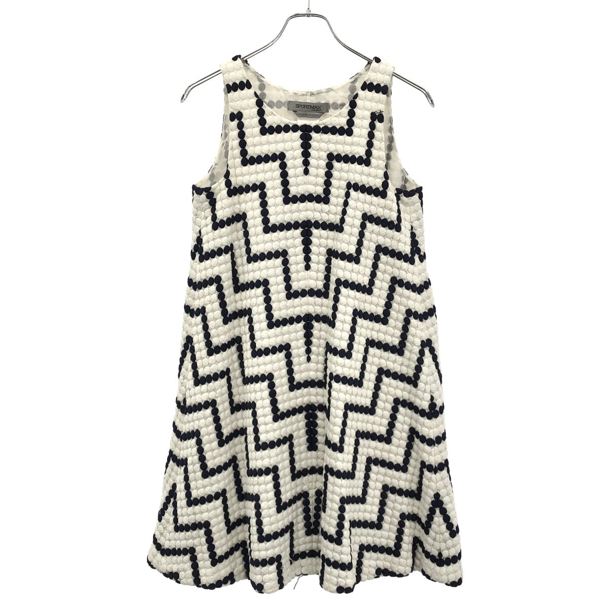 SPORTMAX 運動競技マックス ノースリーブ衣裳 22230618 白いこと 米国海軍 40 【中古】 IT73CKNN7FYO
