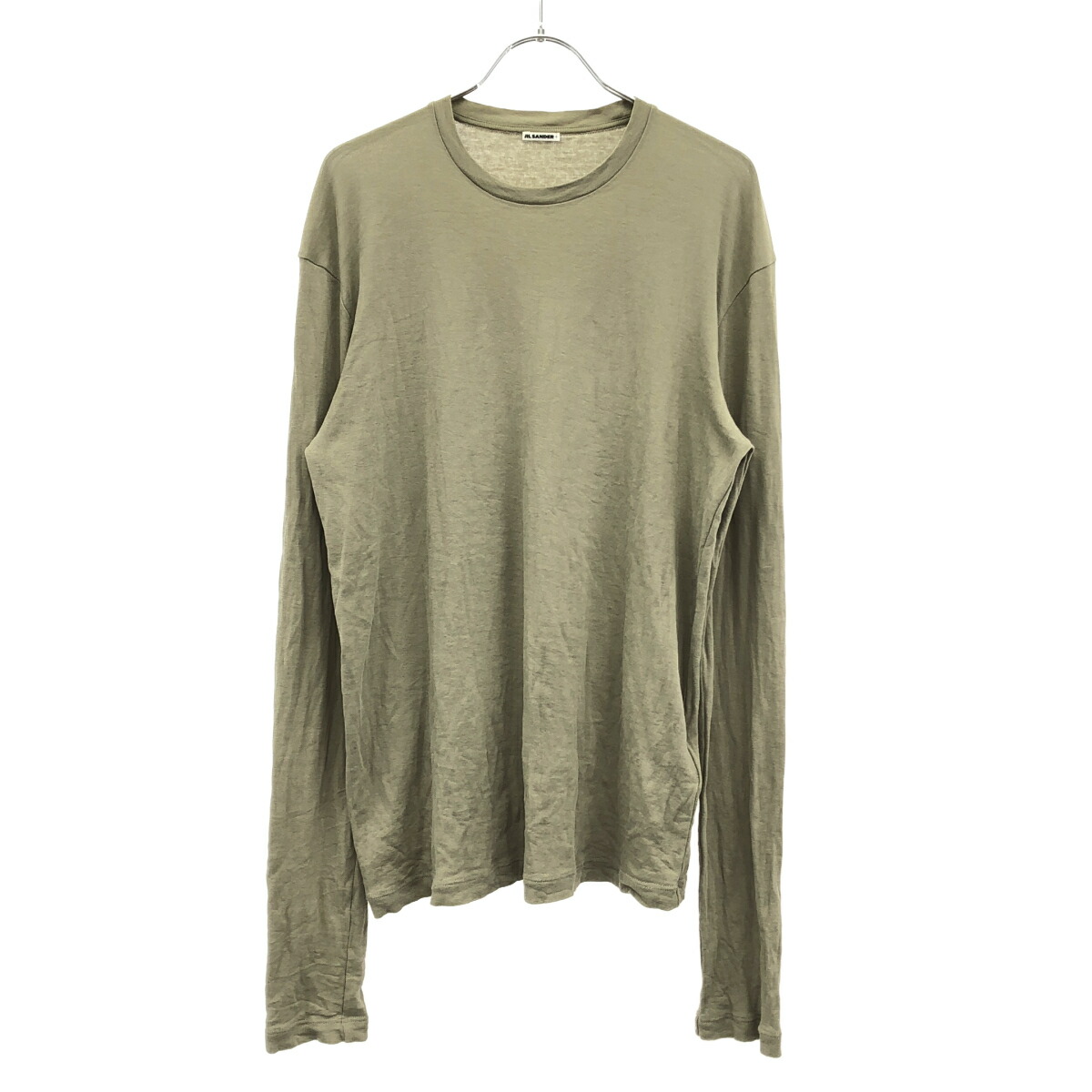 JIL SANDER＋ ジルサンダープラス 24SS ロング捩りプルオーバー J4FV0102 JTN356 オリーブ S 【中古】 ITHXY2DDZEB8