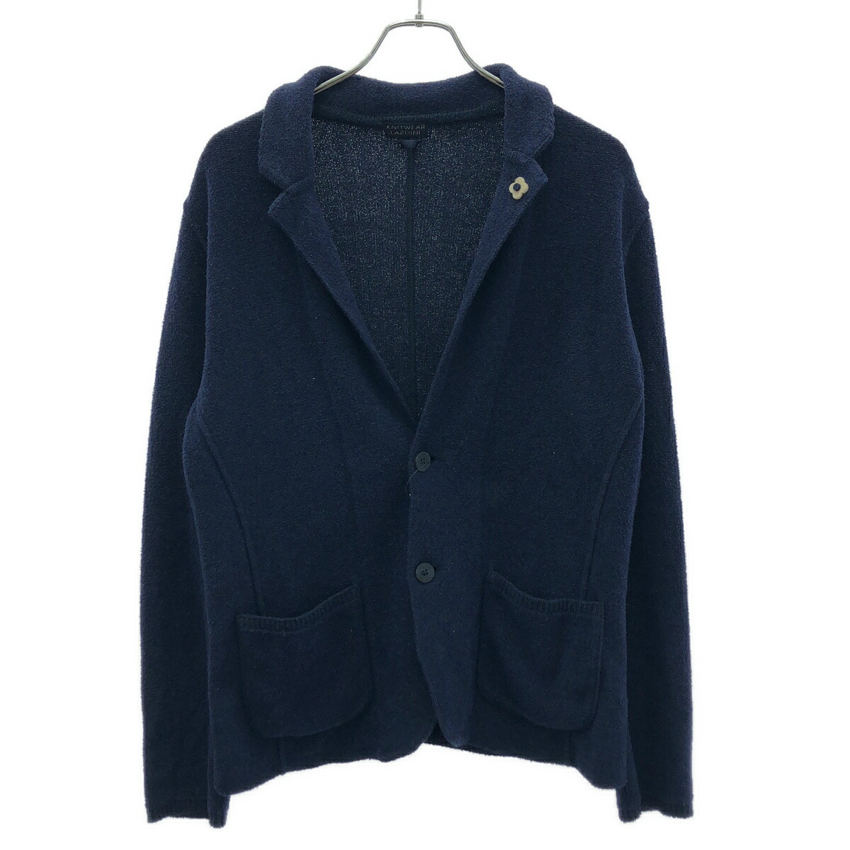 LARDINI ラルディーニ パイルニットジャケット JILJM18 EA46009 青碧 L 【中古】 ITJKLV0WSZRR
