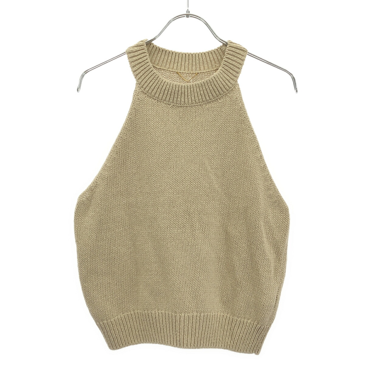 L\u0027Appartement Deuxieme Classe アパルトモン ドゥーズィエム 位置付け SLEEVELESS KNIT TOP 25-080-560-7100 ベージュ 【中古】 ITLYQWEVNJZ0
